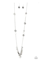 Trailblazing Trinket - silver - Paparazzi LANYARD necklace