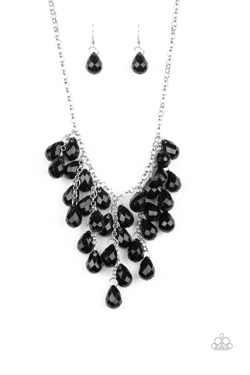 SERENELY SCATTERED - BLACK NECKLACE