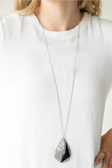 Impressive Edge - BLACK Teardrop - Necklace