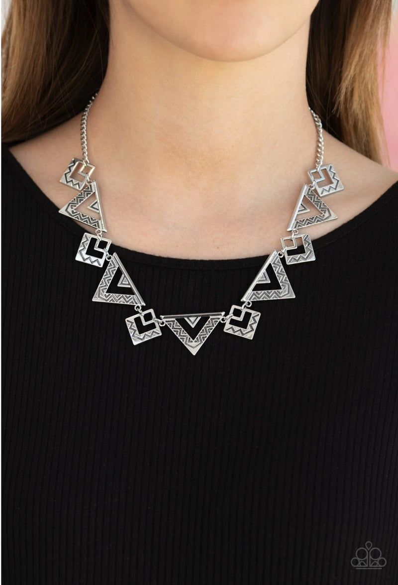 Giza Goals - Silver Necklace