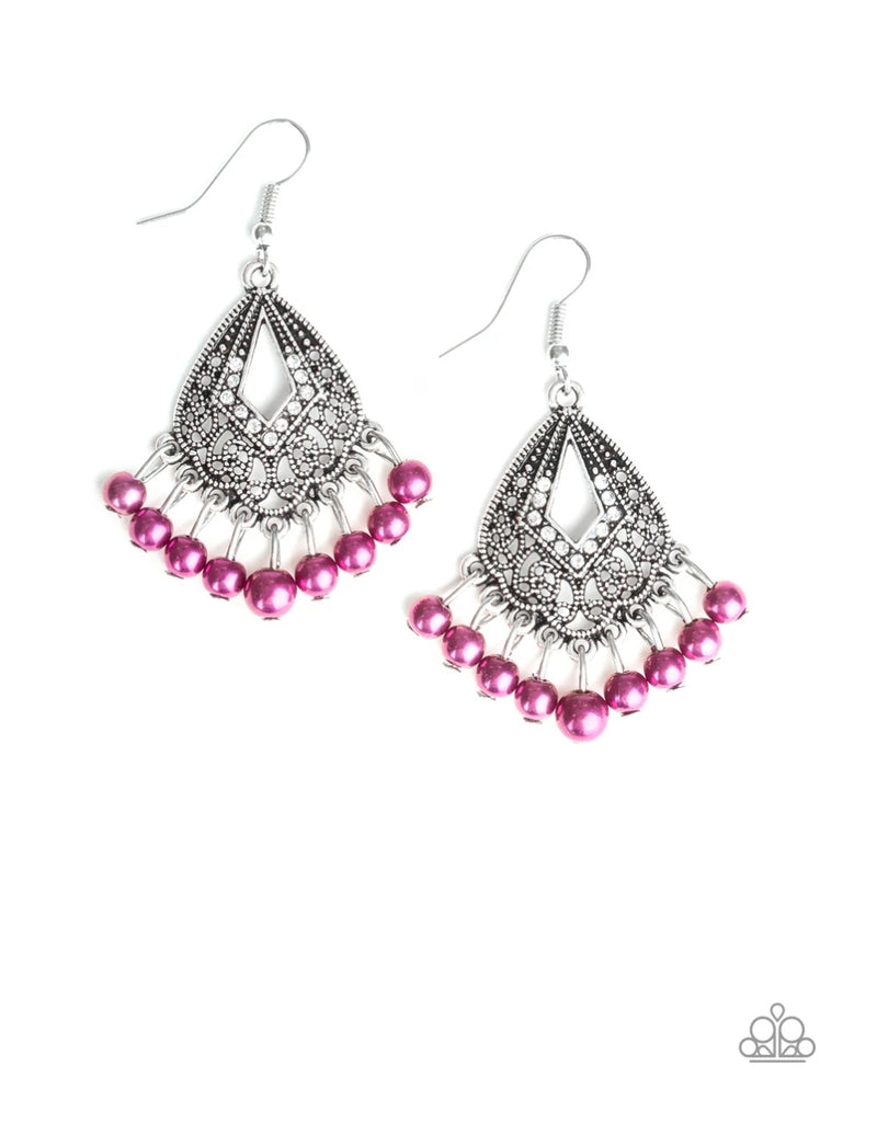 GRACEFULLY GATSBY - PURPLE EARRINGS