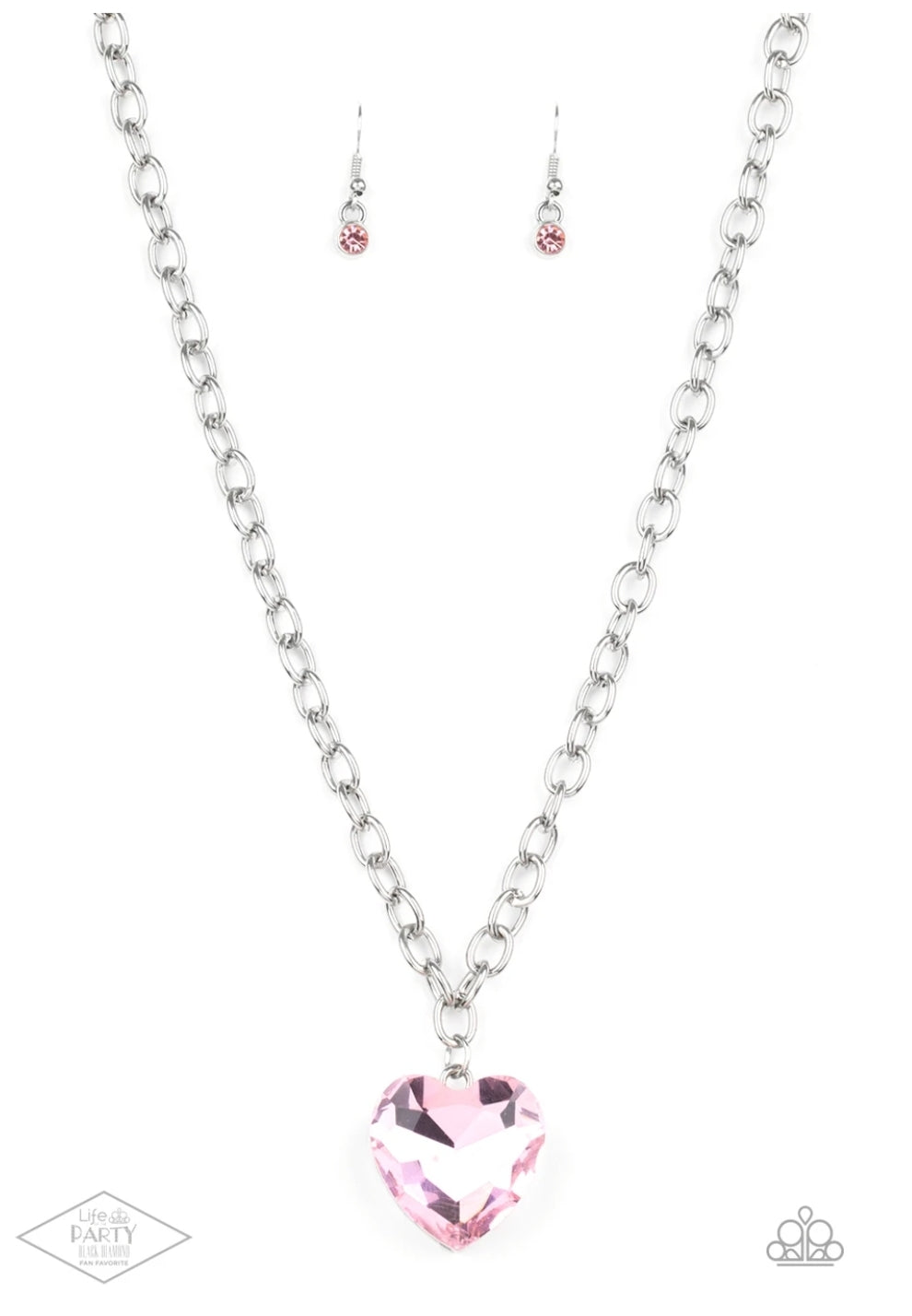 Total Eclipse Of the Heart Paparazzi Necklace Cashmere Pink Jewels