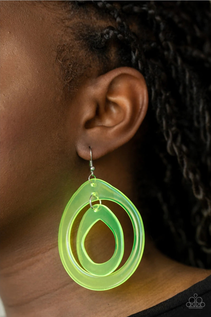 Show Your True NEONS - Yellow Earring