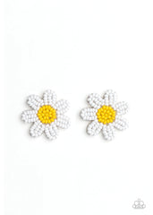 Sensational Seeds - White Earrings